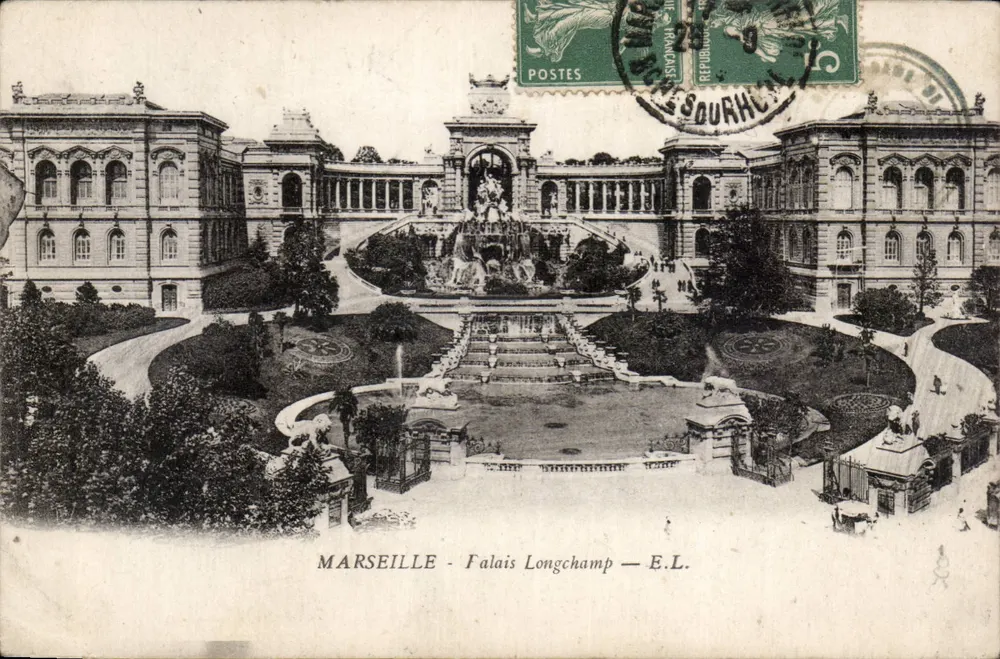 Marseille - Falais Longchamp — E.L. - Awers