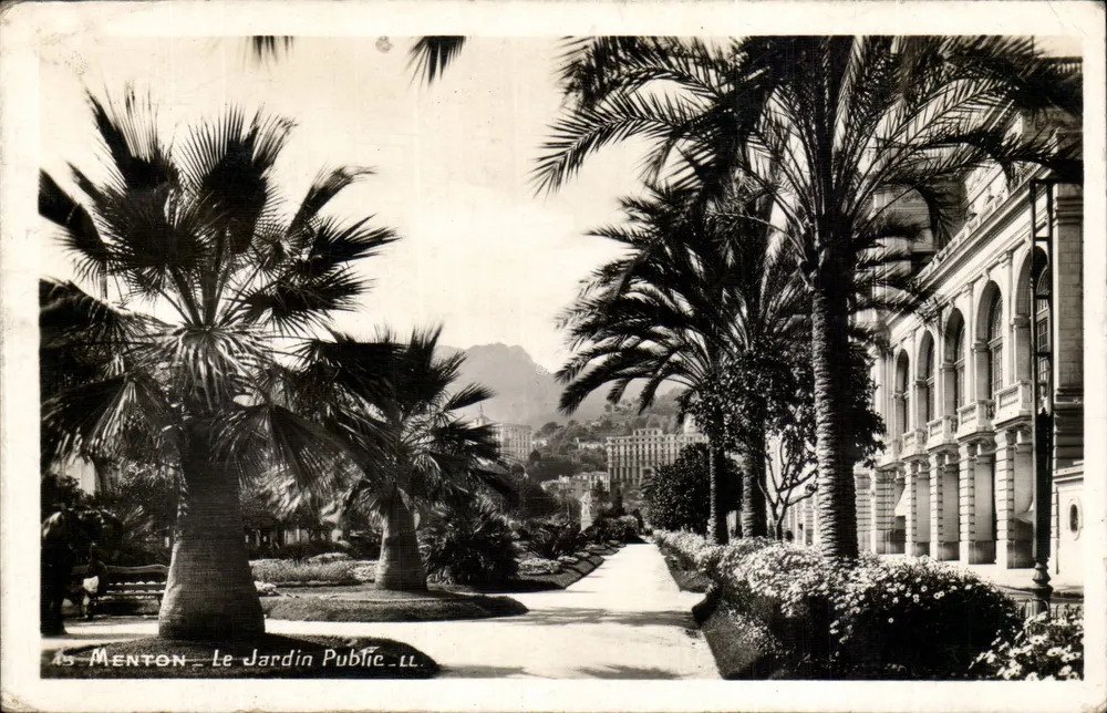 Menton — O Jardim Público — LL - Frente