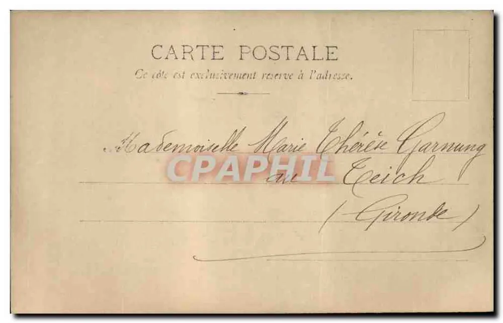 Brichac — Abfahrt auf der gepflasterten Poststraße — Verlag nicht sichtbar - Rückseite