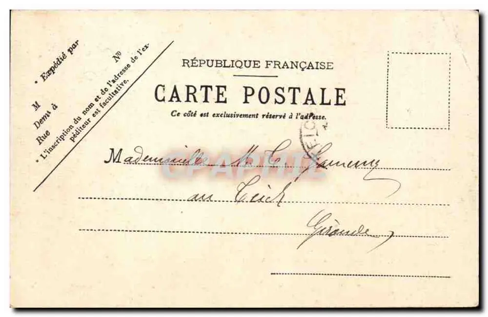 Capvern-les-Bains — Le Viel Etablissement — La Buvette — Nr. 107 - Rückseite