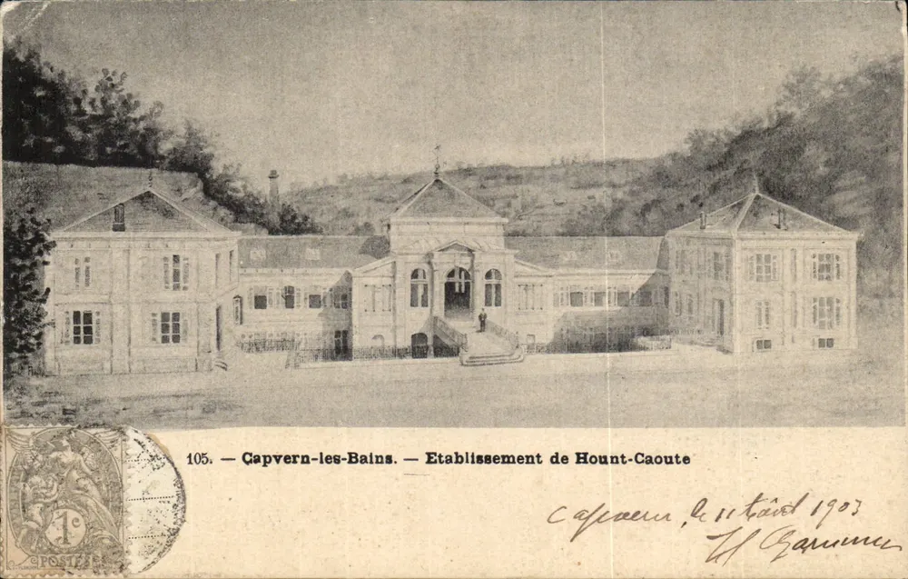 Capvern-les-Bains — Estabelecimento de Hount-Caoute — n°105 - Frente