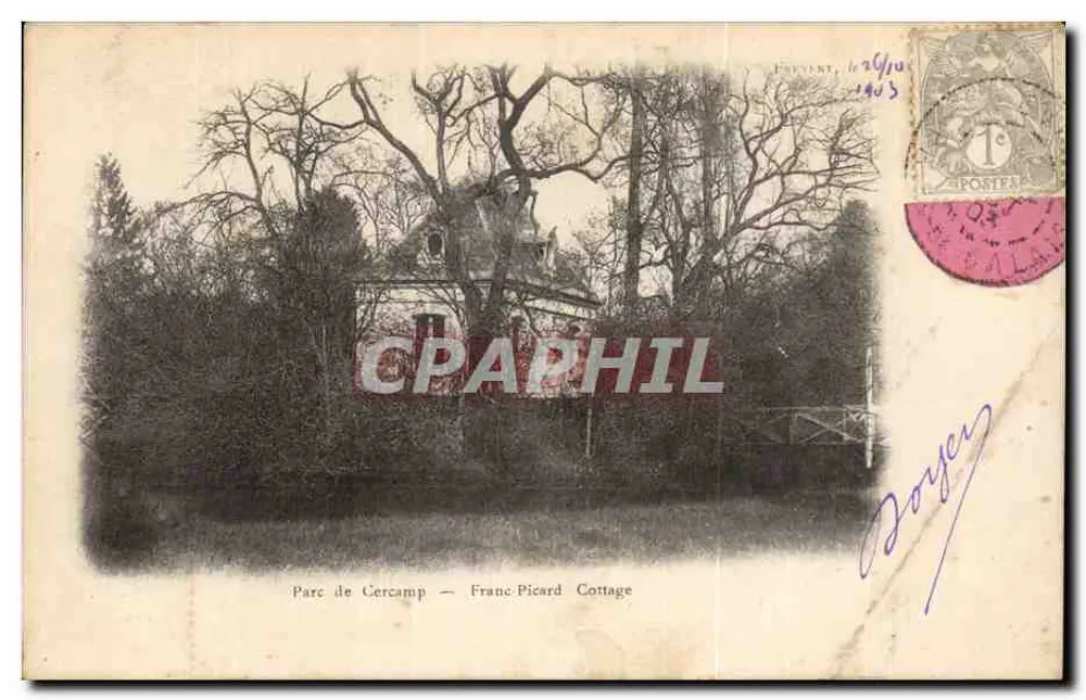 Parc de Cercamp — Franc Picard Cottage — Editor: Estevant, n° 1403 - Frente