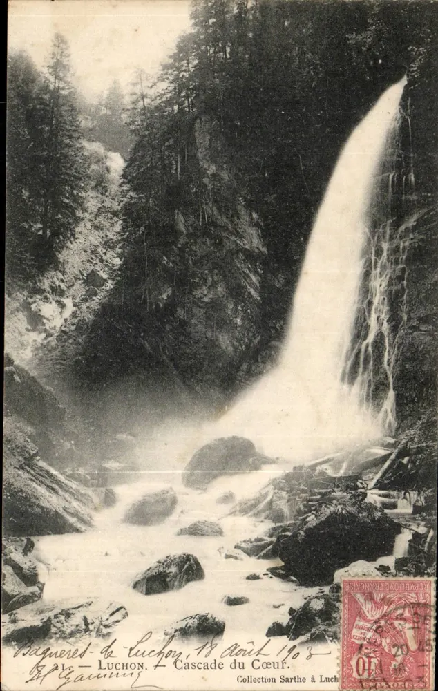 Bagnères-de-Luchon — Cachoeira do Coração — Coleção Sarthe - Frente