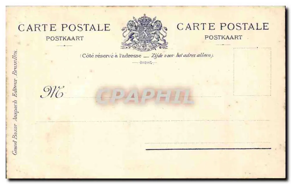 Arredores de Bruxelas — O Leão de Waterloo — Grand Bozar, Bruxelas, N°33 - Verso