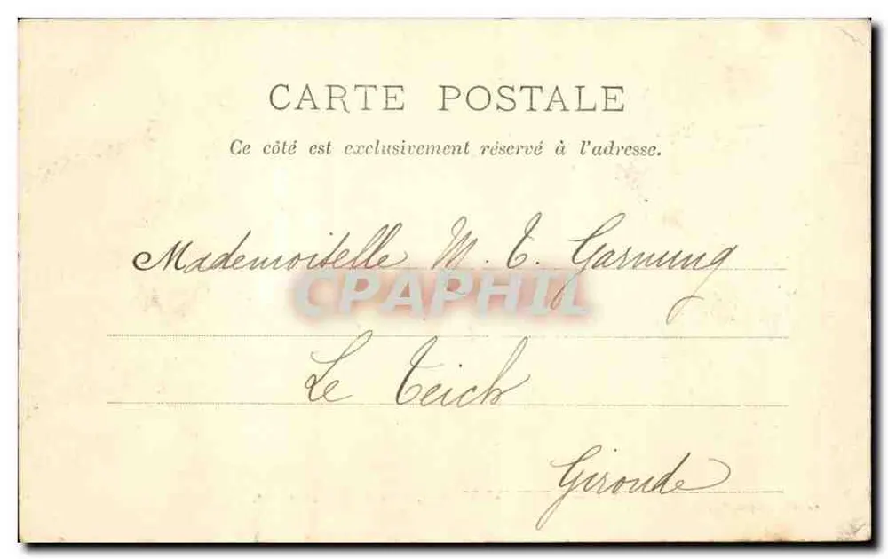 Bagnères-de-Bigorre — Die Jungfrau von Bédat — Sammlung Sajous, Nr. 100 - Rückseite
