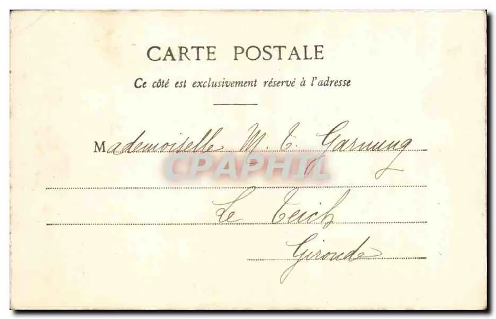 Bagnères-de-Bigorre — O Col d'Aspin — Sajous, lib. à Bagnères-de-Bigorre, n°50 - Verso