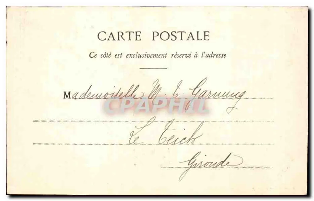 Bagnères-de-Bigorre — O Pic du Midi — Sajous, lib. a Bagnères-de-Bigorre, n°56 - Verso