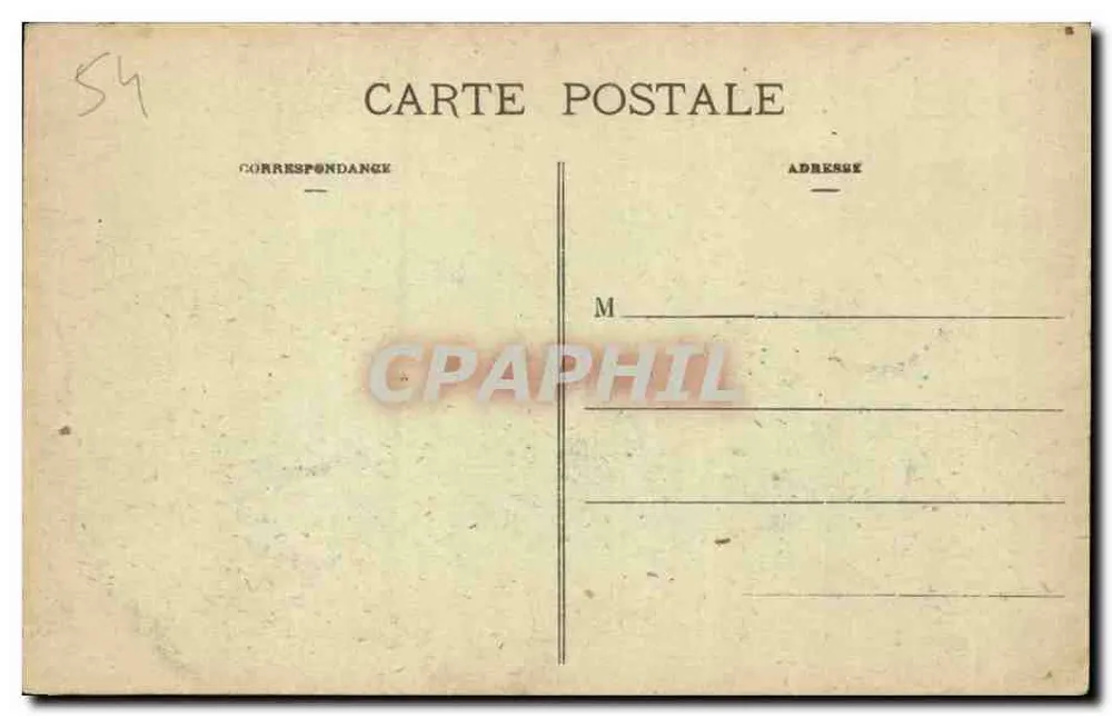 Champenoux — Interior da Igreja — Carta postal - Verso