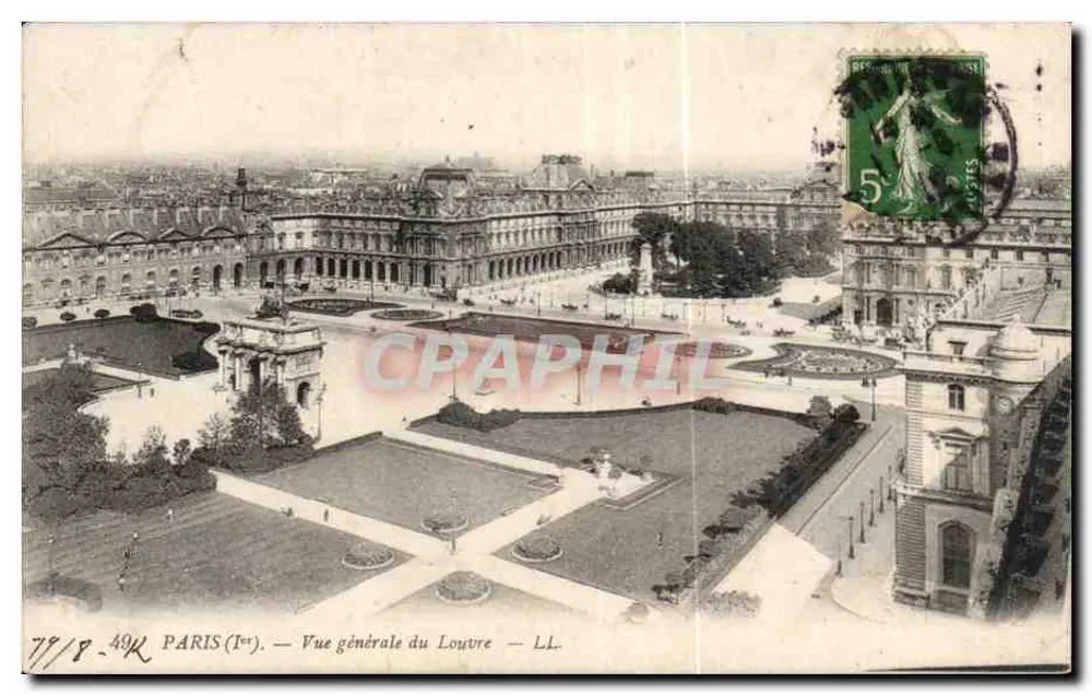 Parijs (1er) — Algemene uitzicht op het Louvre — LL - Voorkant