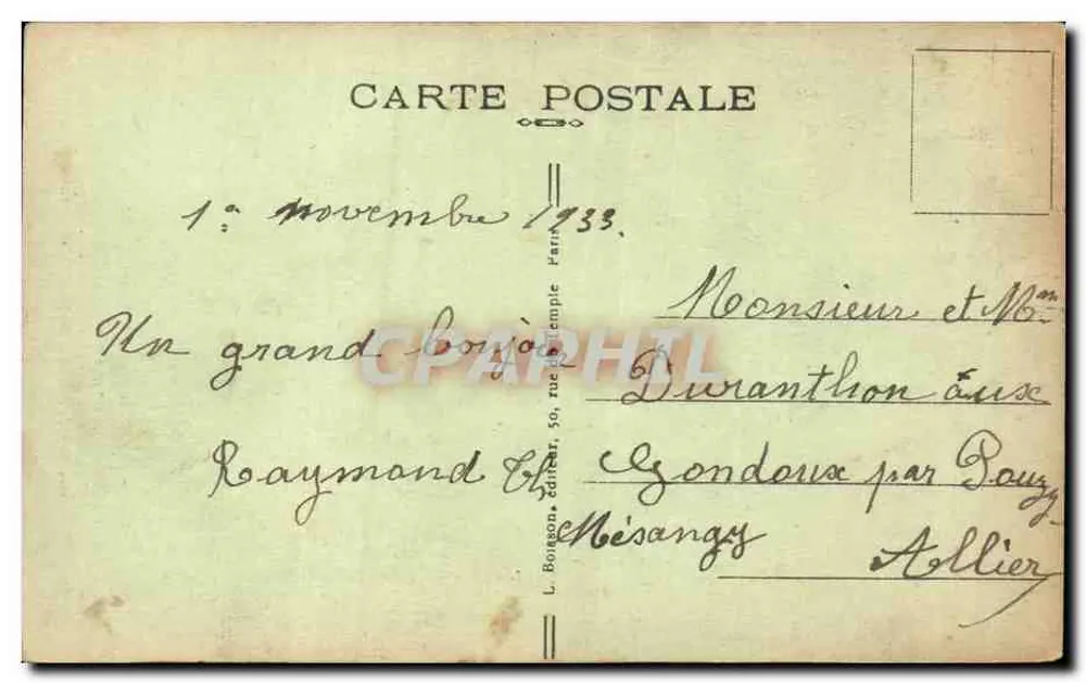 Paris — Coluna Vendôme — J. H. editor, n° 16 - Verso