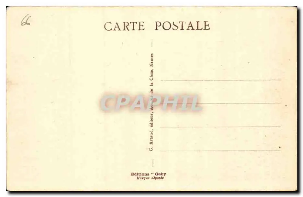 Collionure - Die Rote Küste - Stadtstrand und Festung Miradou — G. Arraud, Verlag, Nantes - Rückseite