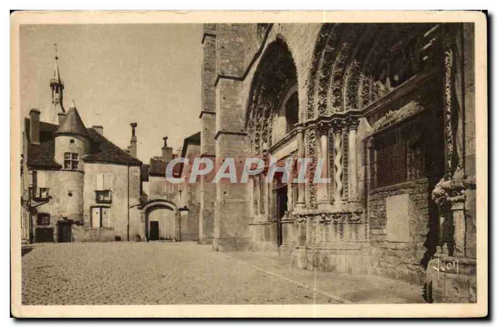 Avallon (Yonne) — Place St-Lazare et maison du XVᵉ s. — Les Éditions d'Art YVCB, Paris - Vorderseite