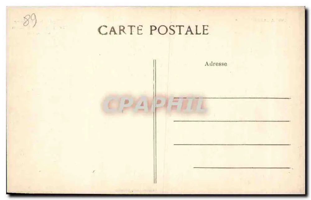 Avallon — Die Kirche Saint-Lazare, Skulpturen des Frontons des Portals — Verleger: P. L. S. A. (Nr. 264) - Rückseite