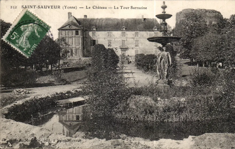 Saint-Sauveur (Yonne) — Das Schloss — Die Sarrazine-Turm — A. Mondor, Verlag in Saint-Sauveur - Vorderseite