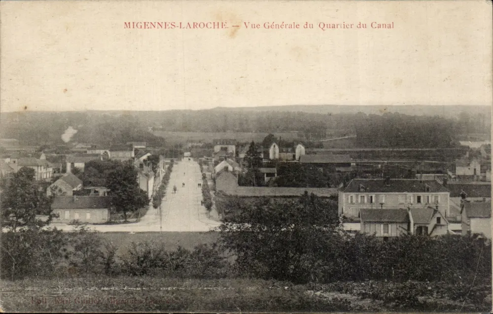 MIGENNES-LAROCHE — Allgemeiner Blick auf den Kanalviertel — Verlag: Poll & Guillet, Mignennes-Laroche - Vorderseite