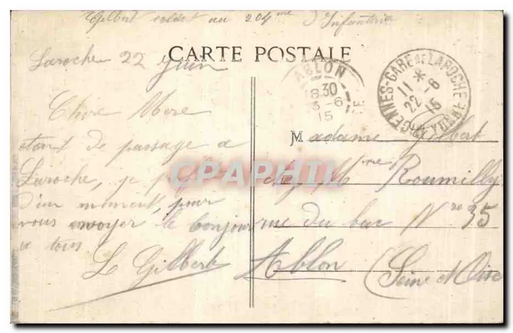 MIGENNES-LAROCHE — Allgemeiner Blick auf den Kanalviertel — Verlag: Poll & Guillet, Mignennes-Laroche - Rückseite