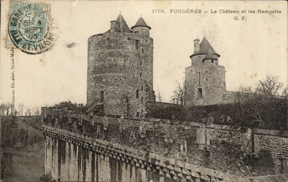 Fougères — Schloss und Mauern — G.F. — Verlag G. F. (G. F. / G. F. ältester Sohn) - Vorderseite