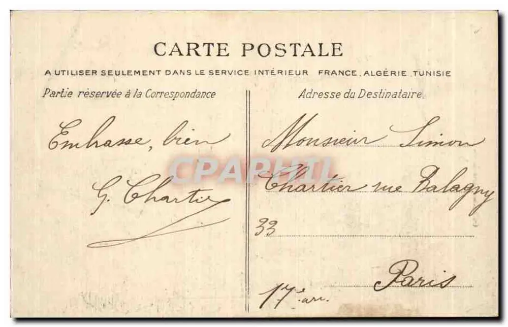 Fougères — Schloss und Mauern — G.F. — Verlag G. F. (G. F. / G. F. ältester Sohn) - Rückseite