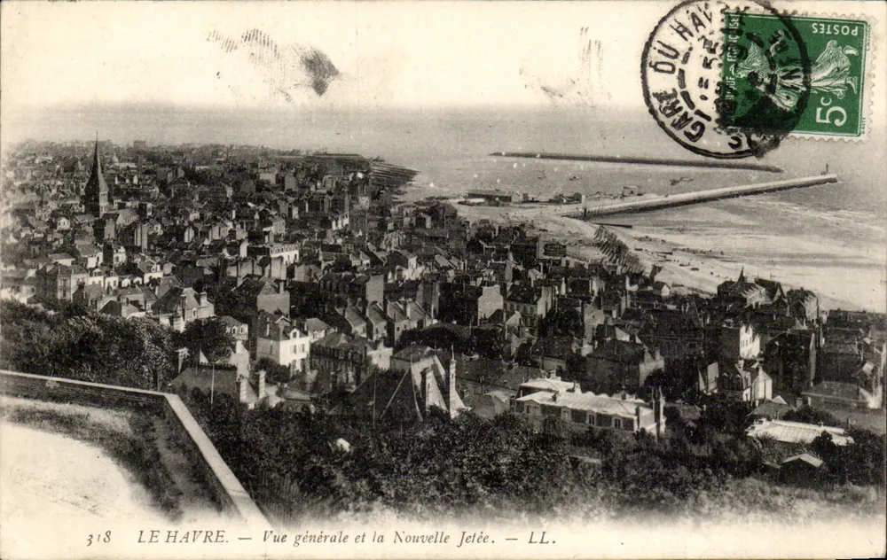 Le Havre — Allgemeiner Blick und die Neue Mole — LL. - Vorderseite