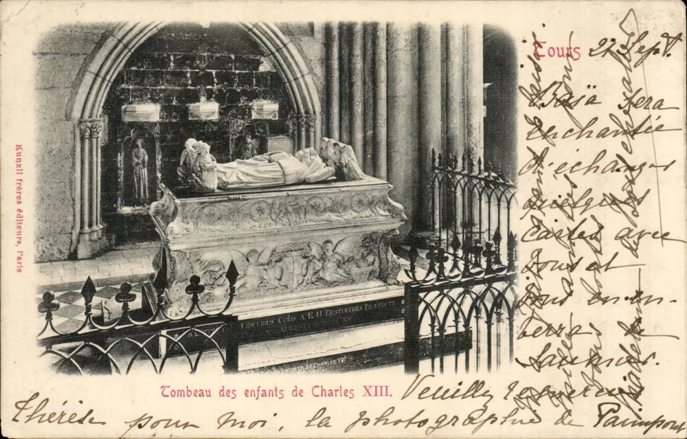 Grab der Kinder von Charles XIII — Tours — Kunzill Frères Verlag, Paris - Vorderseite