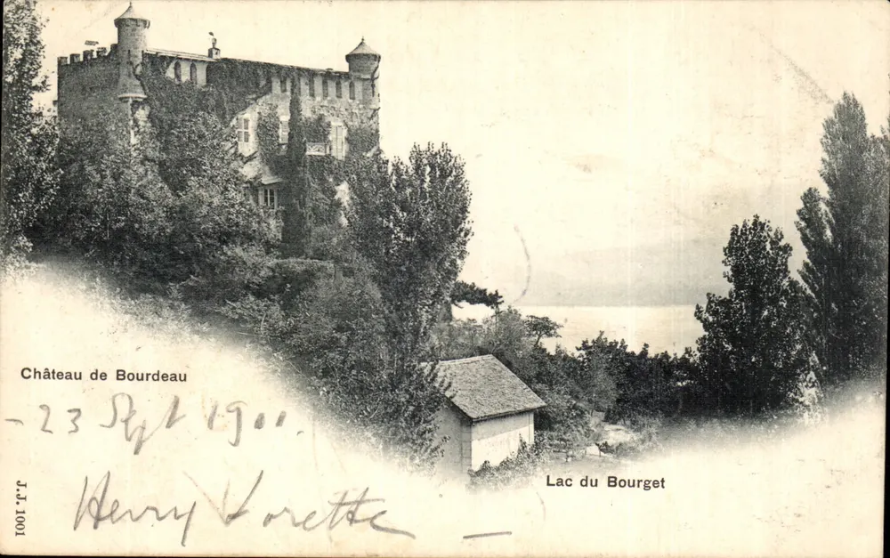 Castelo de Bourdeau — Lago do Bourget — J.J. 1001 - Frente