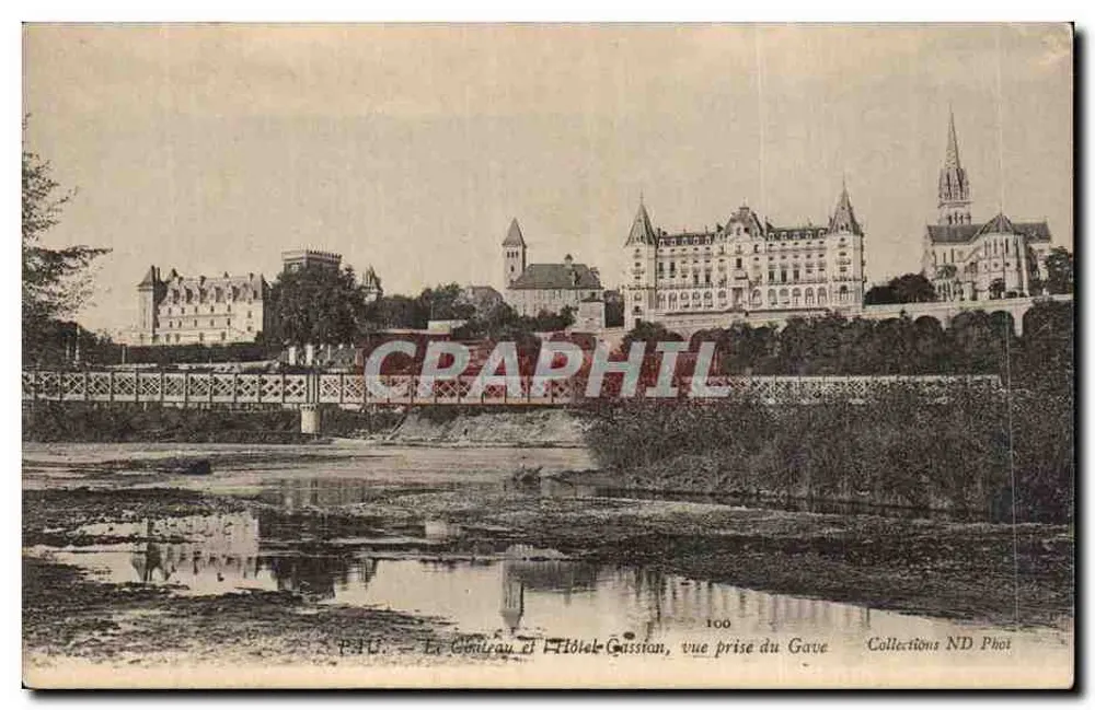Le Conreau und Hotel Cassion, Aussicht vom Gave — Collections ND Phot, Nr. 100 - Vorderseite