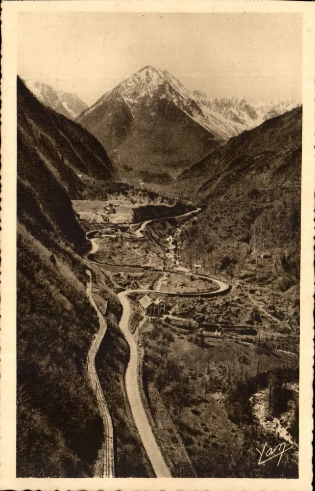 Die Pyrenäen — Route von Pierrefitte nach Cauterets — Le Collimaçon und Le Pégüère (Höhe 2.187 m.) — Photo Edition Quinaud, Lourdes - Vorderseite