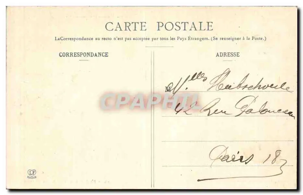 Les Basses-Pyrénées — Boulevard des Pyrénées — Fototipia Lahouche & Verne, n°14 - Verso