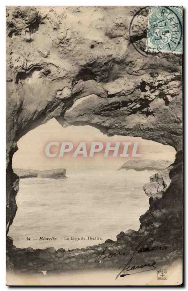 Biarritz — A Loge de Théâtre — Editor H. Naucy, n°14 - Frente