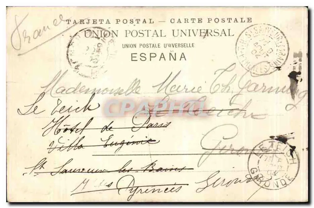 Kirche Santa María — San Sebastián — Unbekannter Verlag, Seriennummer 10543 - Rückseite
