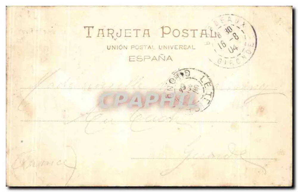Das Casino — Madrid — Hauser y Menet, n°49 - Rückseite