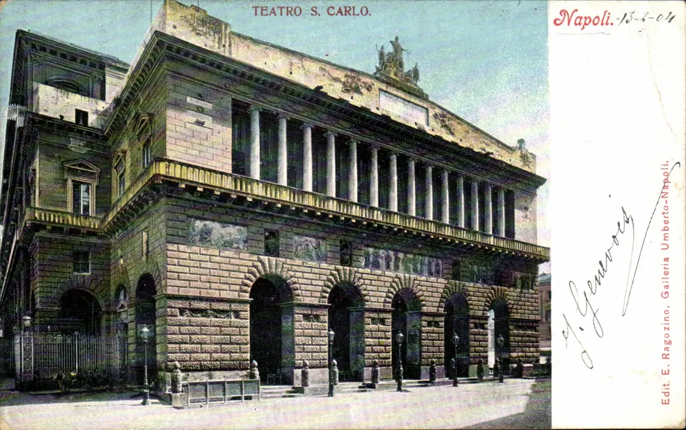 Teatro S. Carlo — Neapel — Edit. E. Ragozino - Vorderseite