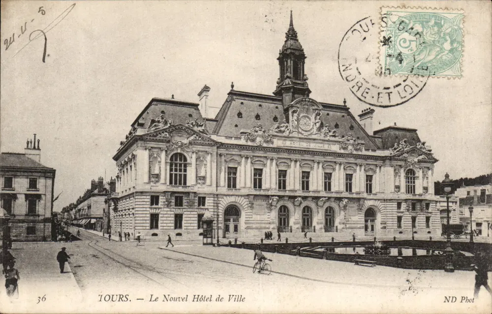 Tours — Ansicht des neuen Rathauses — ND Phot, n°36 - Vorderseite