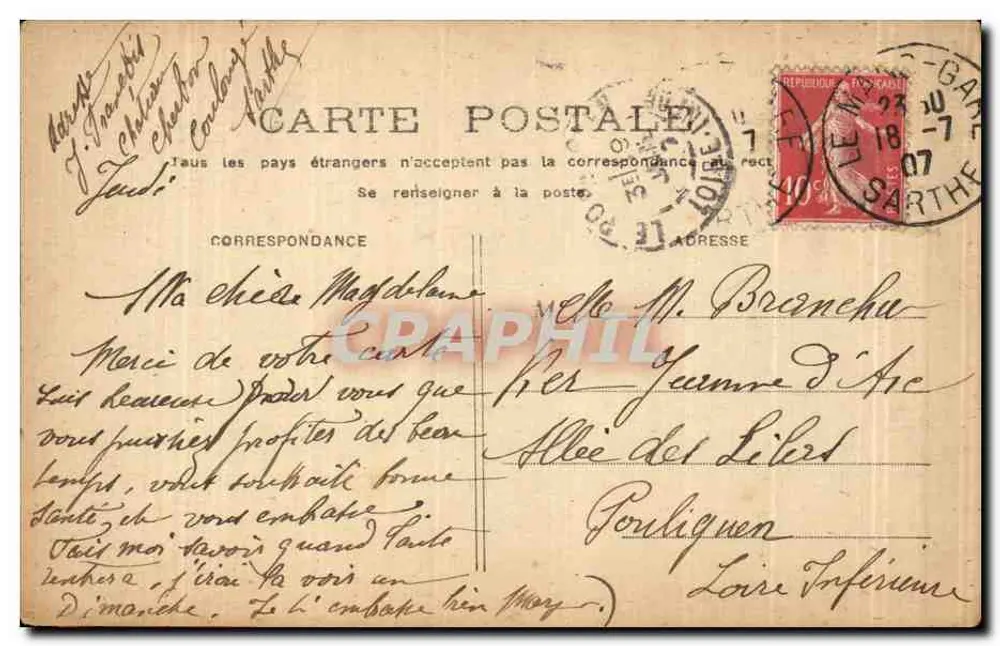 PARIS - Panteão — vista da fachada clássica com domo e colunatas — editor não identificado - Verso