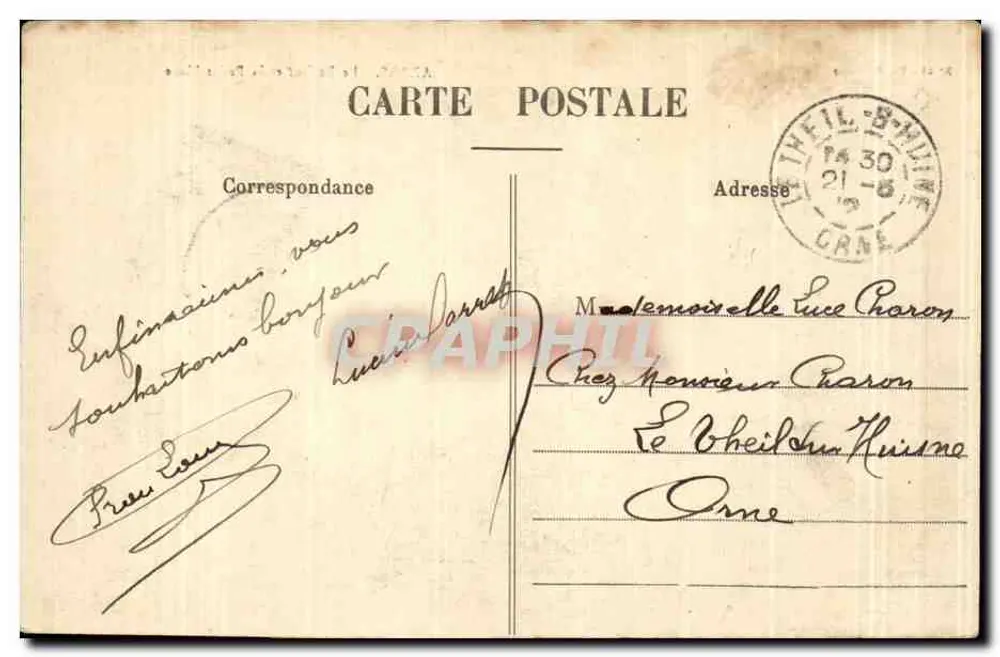 Arras - O Sino e a Pequena Praça — Ed. B., Arras, n° 61 - Verso