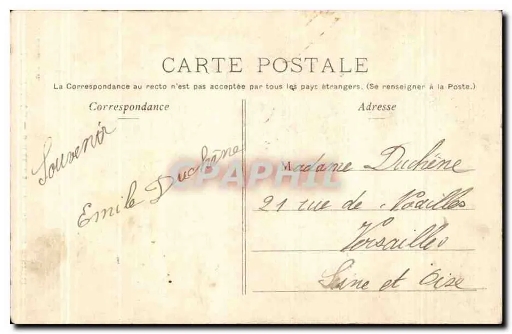 Le Teilleul — Distilleria de las Landas — F. Ruault, edit. - Reverso