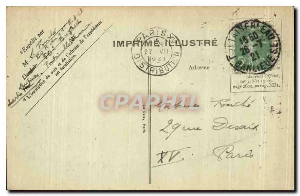 Rouen — Cattedrale, Dettagli della Facciata — Imprimerie Illustrée - Verso