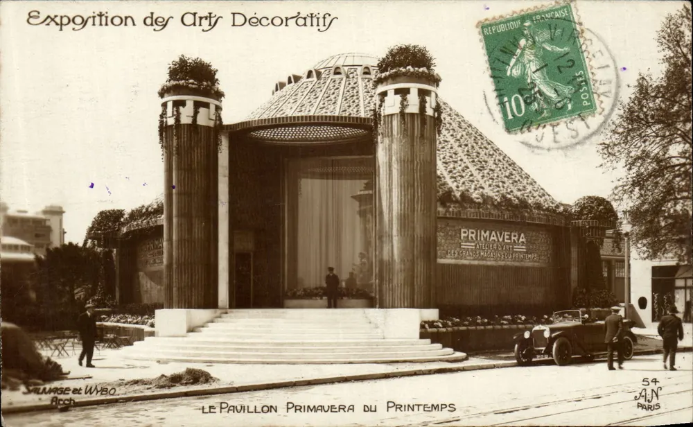 Der Pavillon Primavera des Frühlings — Ausstellung der dekorativen Künste — Verlag Village & Wybo, Nr. 54 - Vorderseite