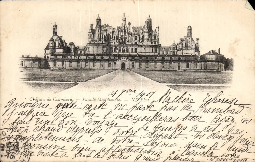 Castelo de Chambord — Fachada Meridional — ND Pbot - Frente