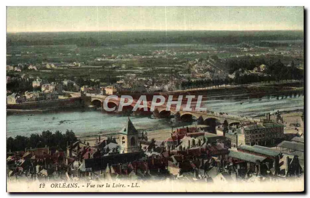 Orléans — Vista sobre a Loire — LL. n°12 - Frente