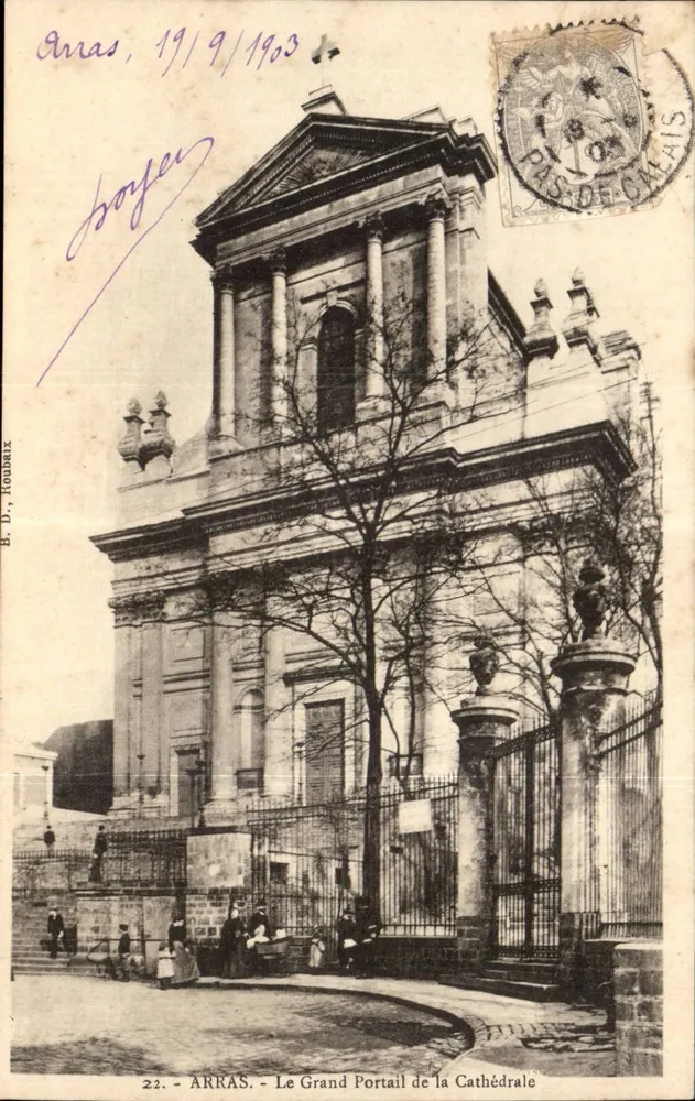 Arras - Der Große Portal der Kathedrale — B. D., Roubaix, n°22 - Vorderseite