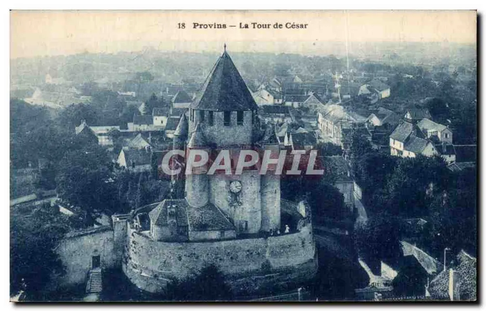 Provins — A Torre de César — J. Bourgogne, editor em Château-Thierry - Frente