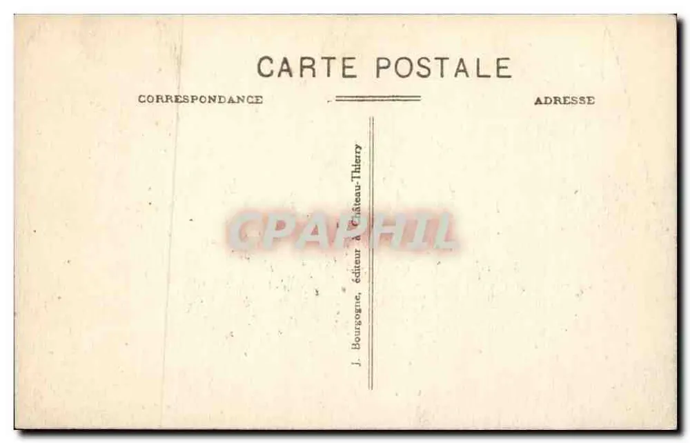 Provins — A Torre de César — J. Bourgogne, editor em Château-Thierry - Verso