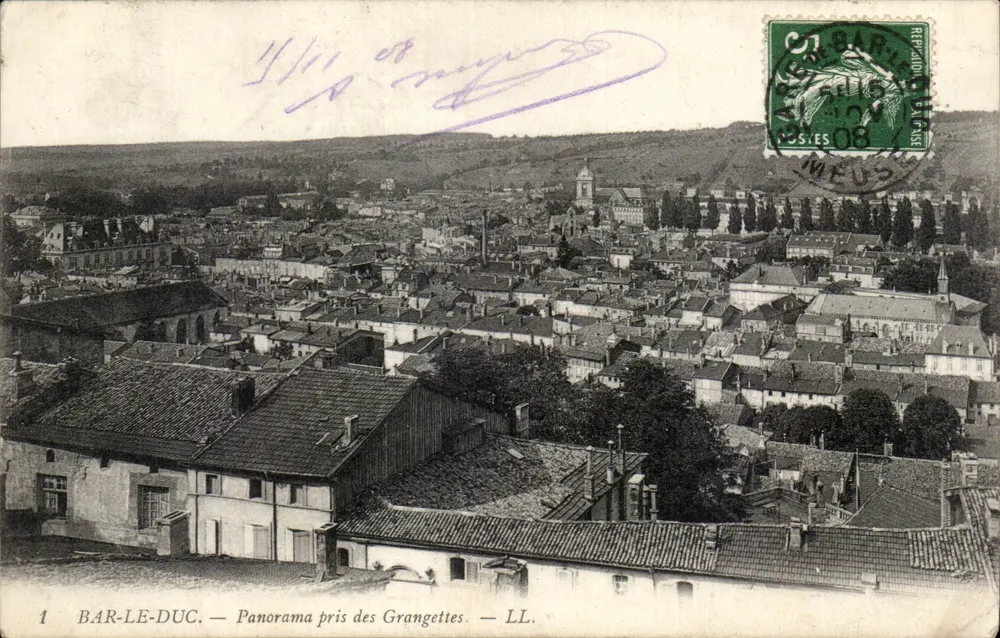 Bar-le-Duc — Panorama z Grangettes — LL. - Awers