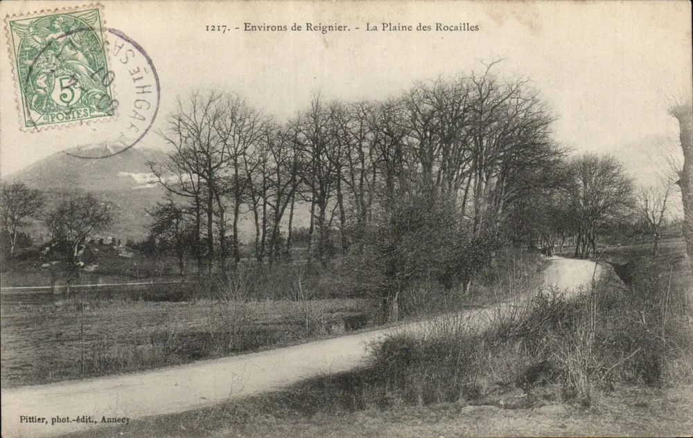 Aproximadamente Reignier — A Planície das Rocailles — Pittier, fot.-edit., Annecy - Frente