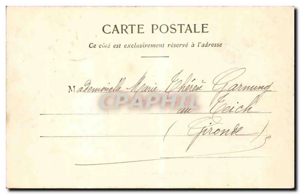 Libourne - Igreja Nossa Senhora de Condat — Editor: Libourne, rua Guillier, 25, Émile Papier-Lith. n°27 - Verso