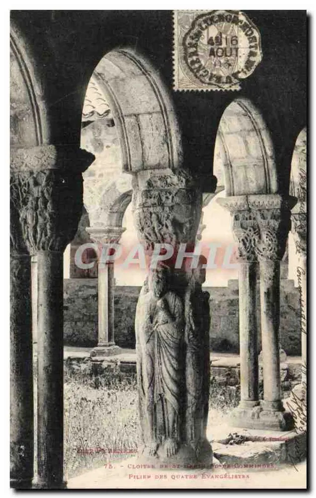 Kloster von Saint-Évroult - Säule der vier Evangelisten — Verleger: G. P. Bérenger, n°75 - Vorderseite