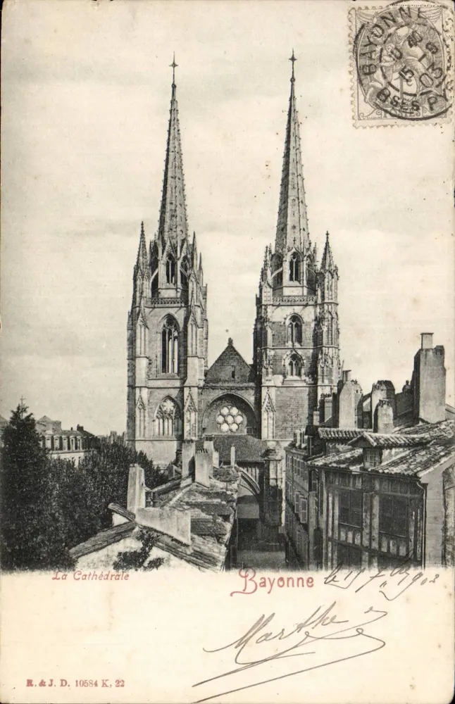 A Catedral — Bayonne — R.&J.D. 10584 K.22 - Frente