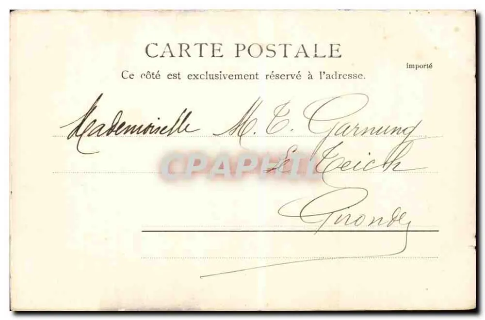 A Catedral — Bayonne — R.&J.D. 10584 K.22 - Verso