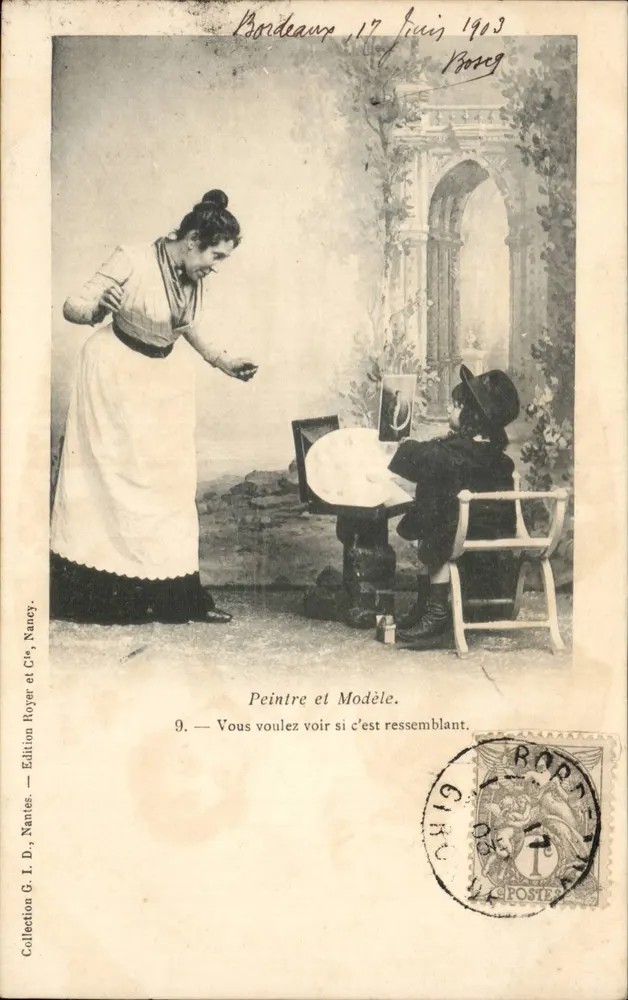Maler und Modell — Ausgabe Royer & Cie, Nancy, Nr. 9 - Vorderseite